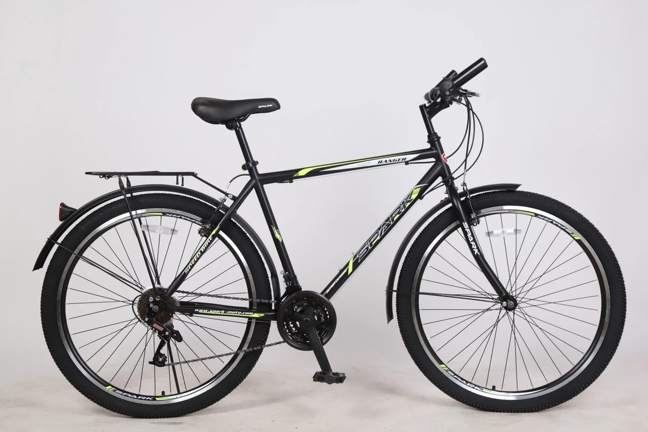 Фотография Велосипед SPARK RANGER 27,5" 2021, размер L, Черно-желтый